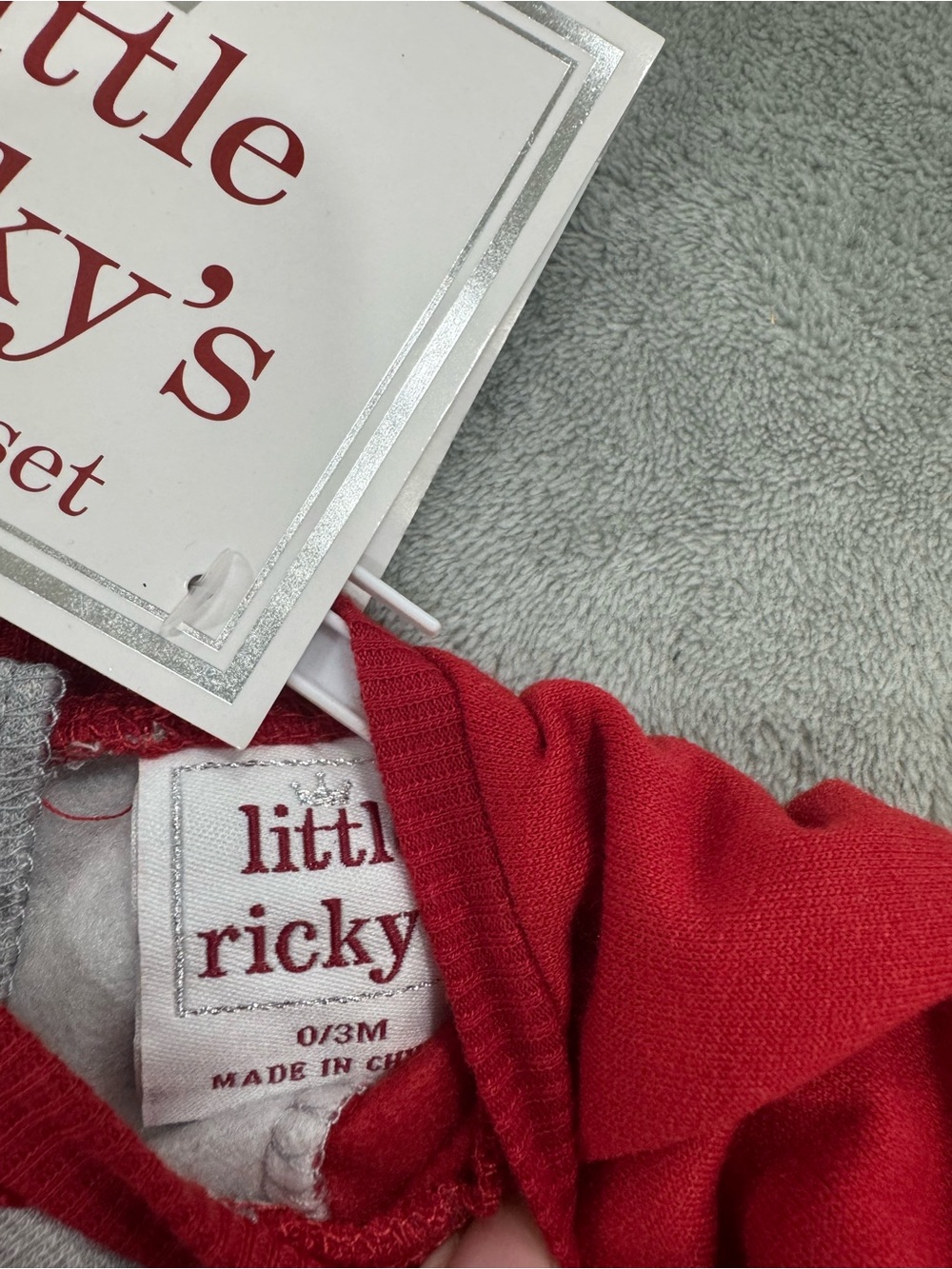 Little Ricky Red Toddler Sweatshirt Set - Picture 2 of 5